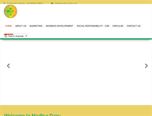 Tablet Screenshot of madhurdairy.org